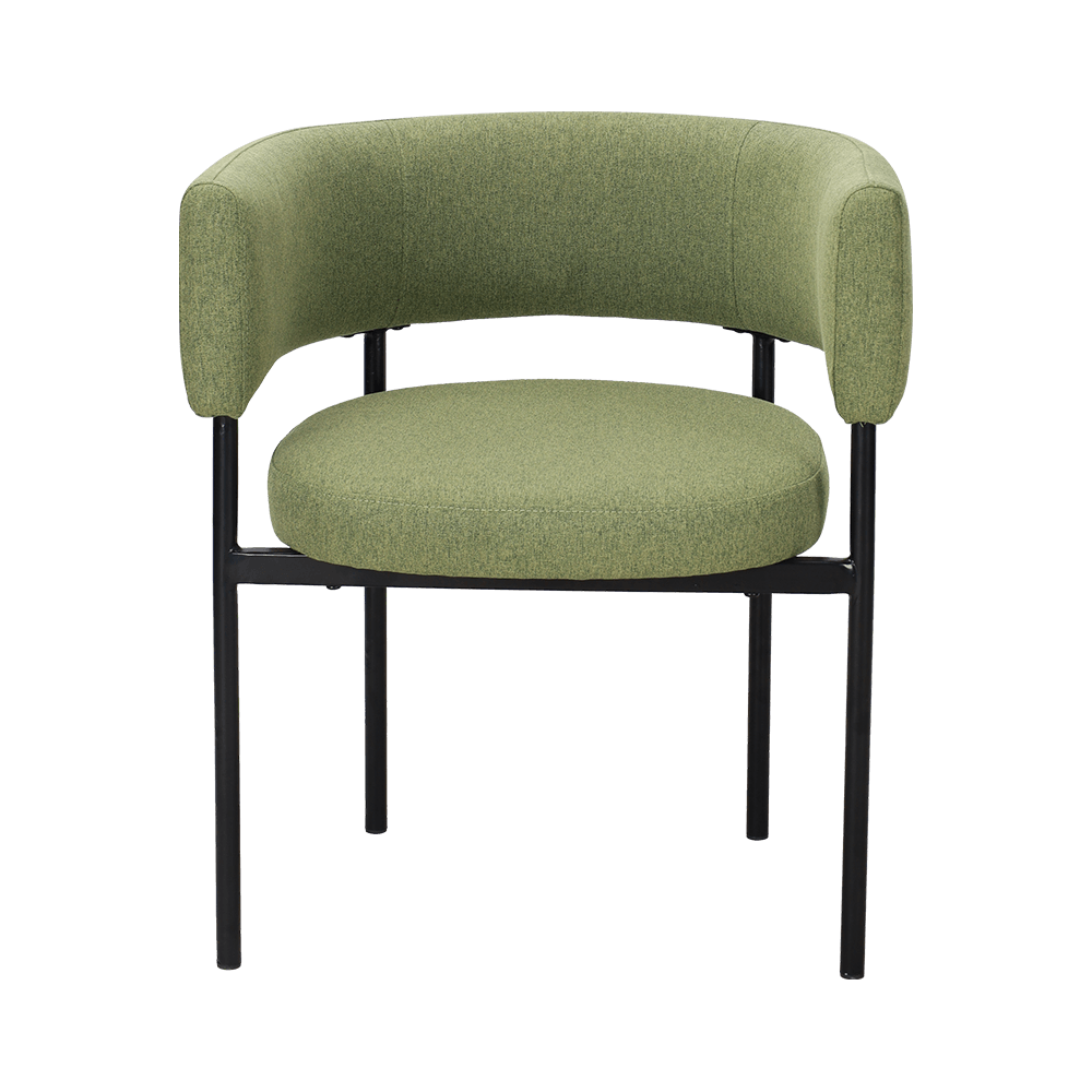 Kerusi makan kaki logam hijau asid