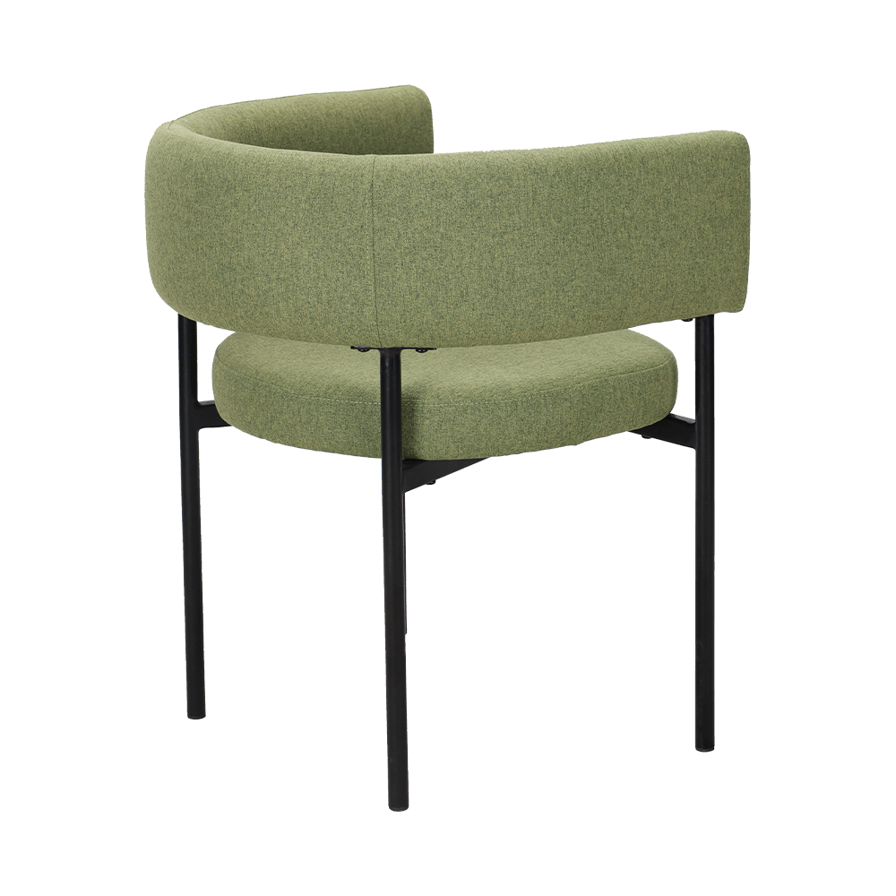 Kerusi makan kaki logam hijau asid