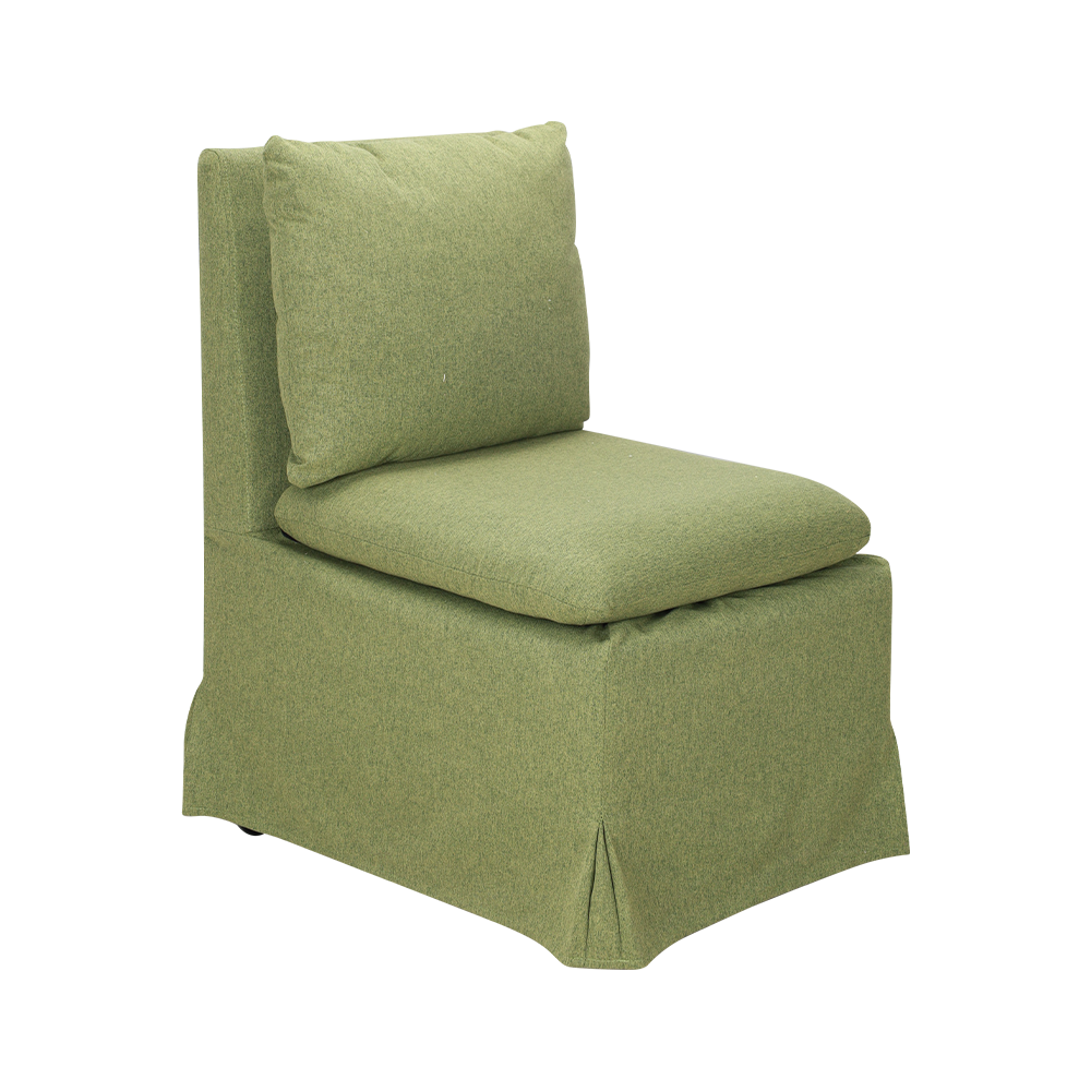 Kerusi lounge kain warna pepejal